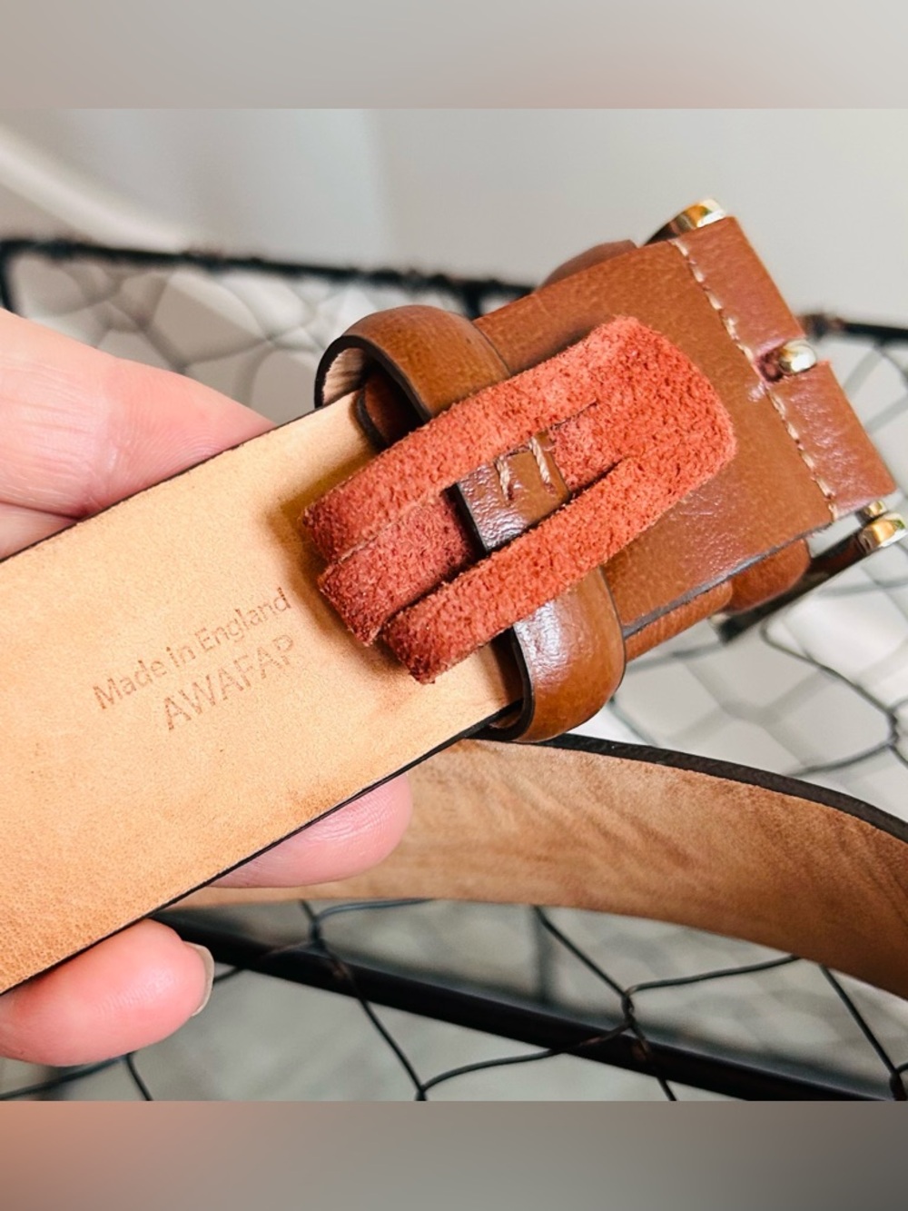 Aspinal of London Brown Leather Belt Mens S Classic Dress Casual Quiet Luxury - Picture 10 of 12